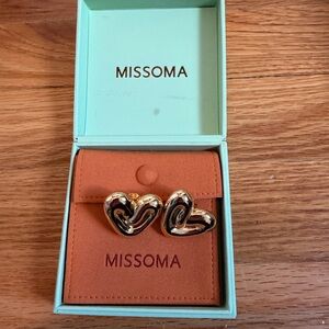 Missoma Gold Heart Earrings